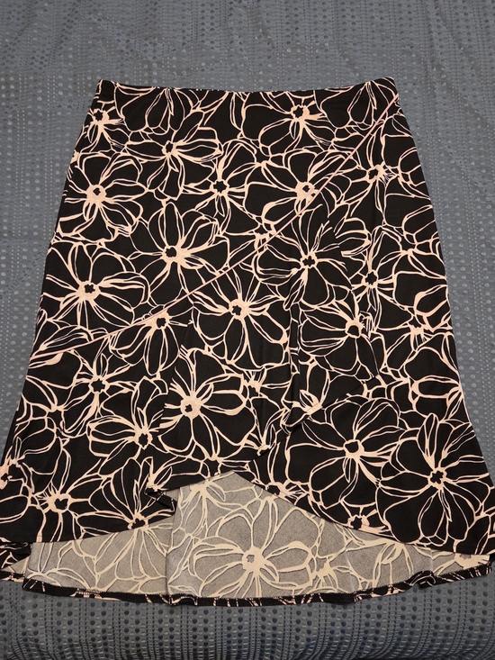 New York & Company Dresses & Skirts - New York & Company Black Skirt with Blush Floral Print